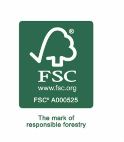 Sello oficial FSC — The mark of responsible forestry